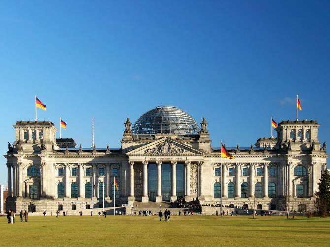 Dôme du Reichstag de Berlin (Allemagne)