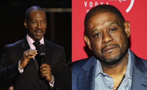 Eddie Murphy and Forest Whitaker (1961, 52 years old)