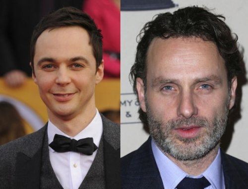Jim Parsons e Andrew Lincoln (1973, 40 anos)