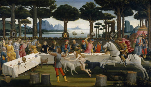 A história de Nastagio degli Onesti (Botticelli)