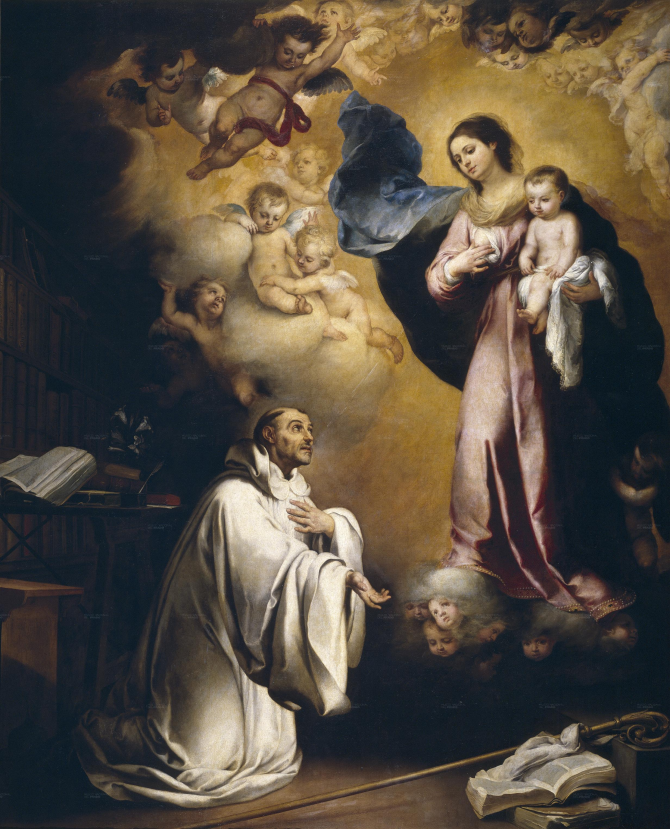 Apparition de la Vierge à San Bernardo (Murillo)