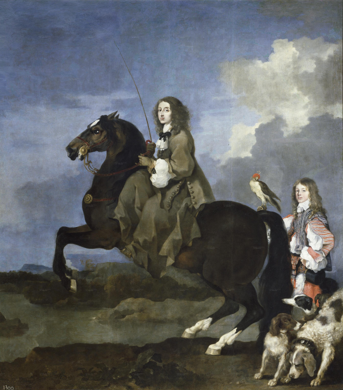 Cristina dalla Svezia a cavallo (Bourdon, Sebastien)