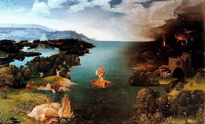 Le passage de la lagune du Styx (Joaquim Patinir)