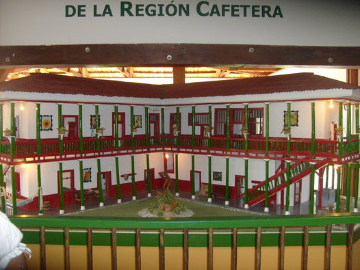 casa camponesa. Parque do Café (Colômbia)