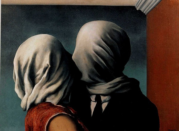 Amantes de René Magritte