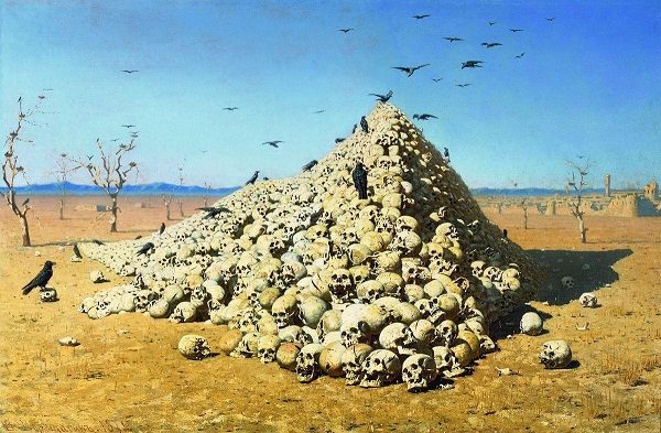 Apotheosis of war oleh Vasily Vereshchagin