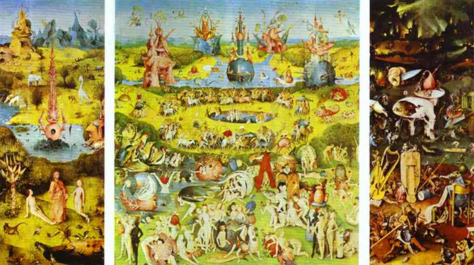 Der Garten der Freuden von Hieronymus Bosch (El Bosco)