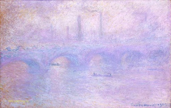 Il ponte sul waterloo di Claude Monet