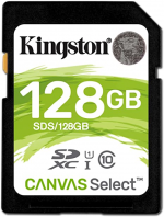 Menos de 50 €: Kingston SD Canvas Select 128 GB