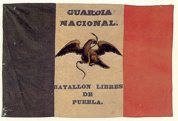 Флаг Свободного батальона Пуэбла (1846 г.)