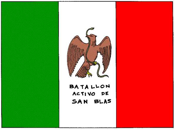 Flagge des Bataillons San Blas (1848)