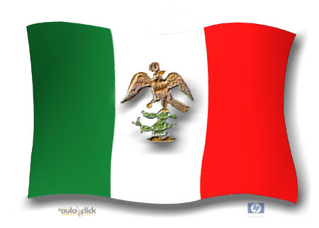 Flagge des Iturbide-Reiches