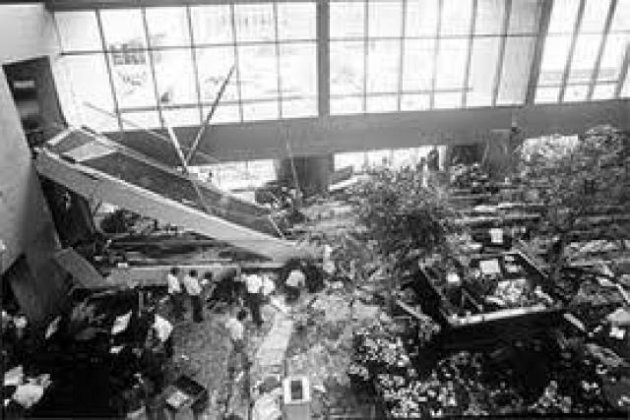 Schwerer Unfall im Hotel "Hyatt Regency" 1981
