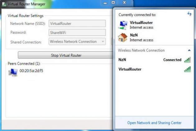 Manager del router virtuale