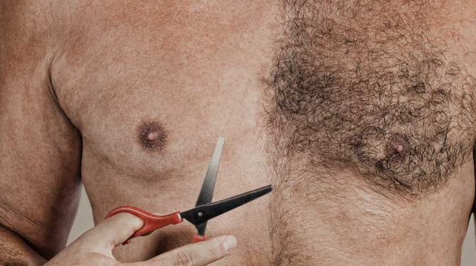 Insólitos depilados de torsos masculinos