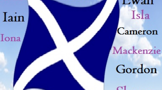 The most famous Scottish names
