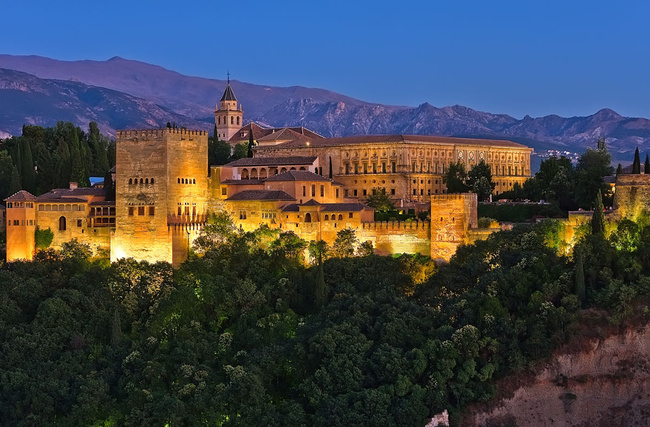 Granada: einmalige Sonnenuntergänge