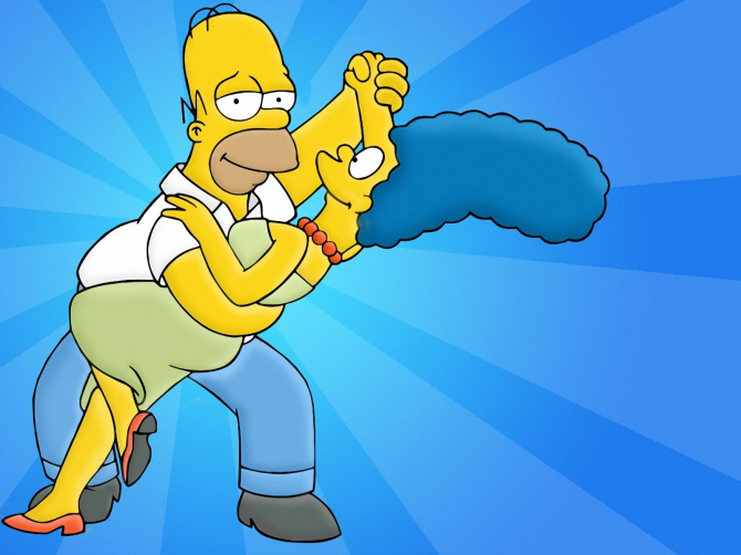 Homer dan Marge Simpson