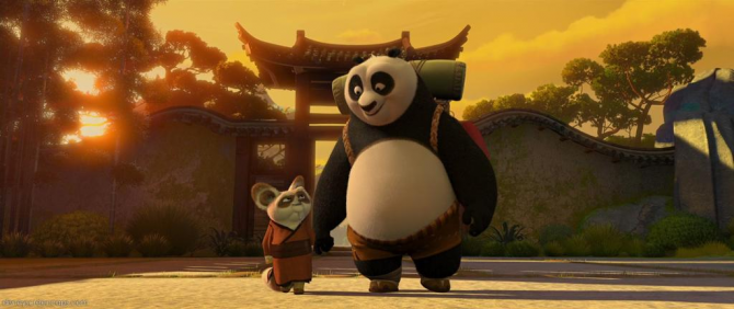 Kung Fu Panda i mistrz nauczyciel