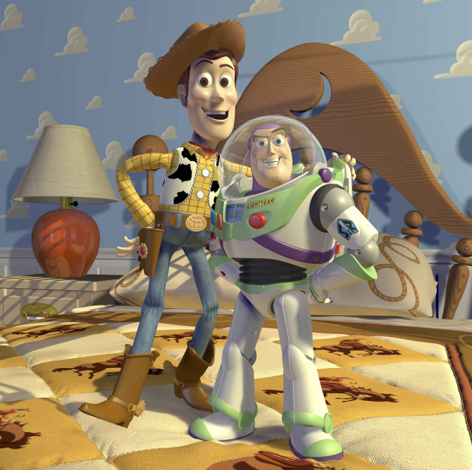 Woody a Buzz Lightyear