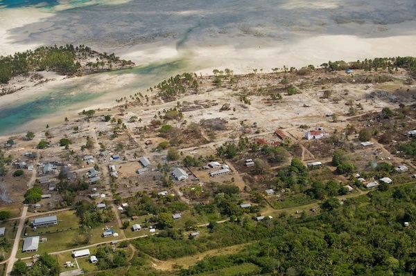 O terremoto e o tsunami de Samoa, 2009.
