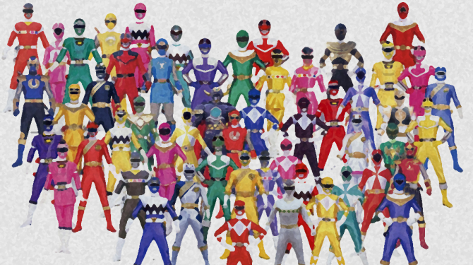 Kostum Power Rangers terbaik