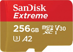 Die Alternative: SanDisk Extreme microSDXC 256 GB Klasse 10 U3 A2 V30