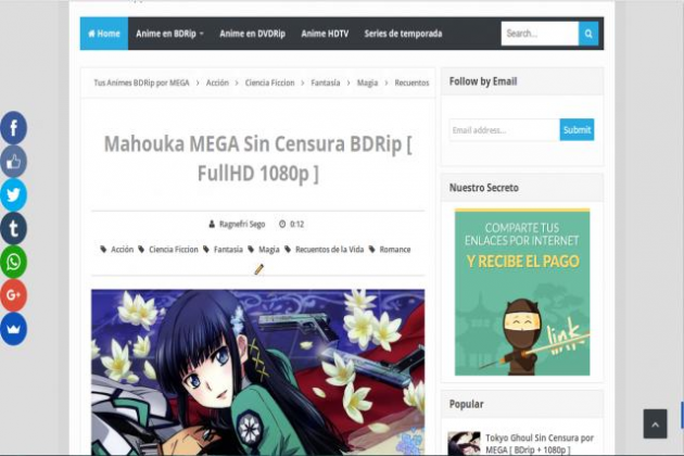MEGAによるBDRipアニメ>> BDでのアニメのダウンロード