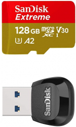 Meno di 30 €: SanDisk Extreme microSDXC 128 GB Classe 10 U3 A2 V30