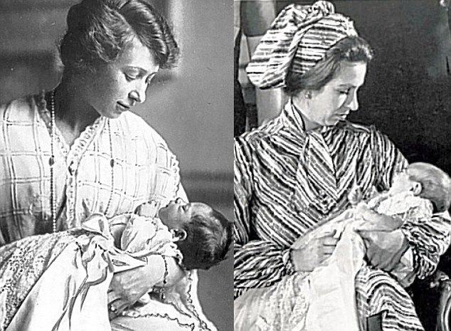 Prinzessin Mary (1897-1965) und ihre Enkelin, Prinzessin Ana