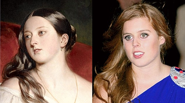Queen Victoria (1819-1901) and her great-great-great-granddaughter, Princess Beatrice of York