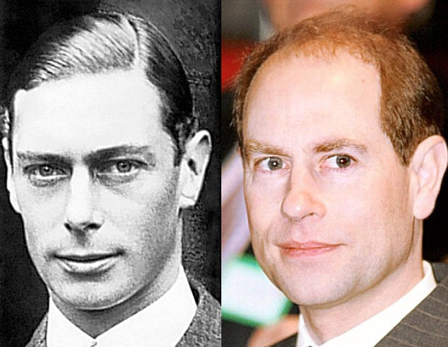 Raja George VI (1894-1952) dan cucunya Pangeran Edward, Earl of Wessex