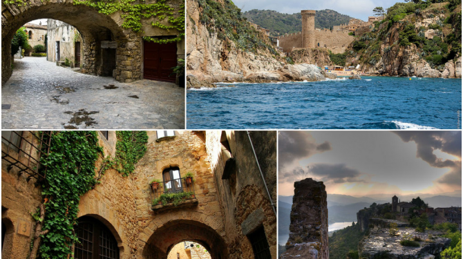 Im Mittelalter gefangene katalanische Dörfer