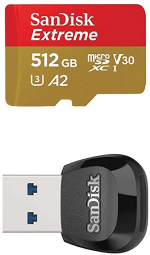 SanDisk Extreme microSDXC 512 GB Klasse 10 U3 A2 V30