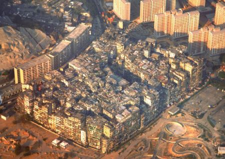 Kowloon, China, murado dentro de Hong Kong