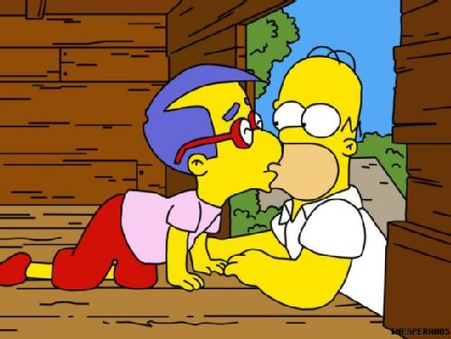 Homer dan Milhouse