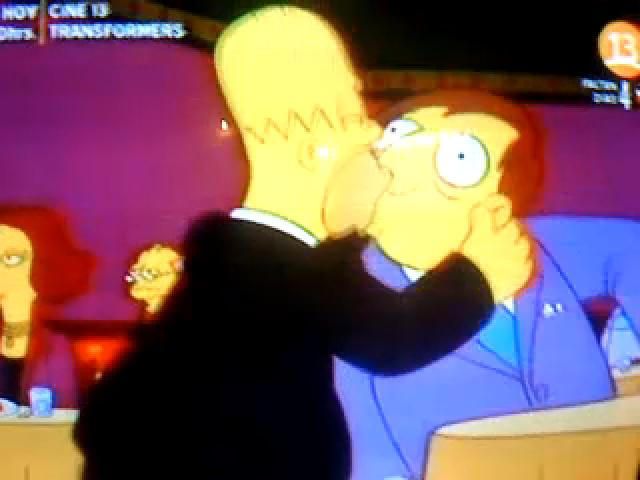 Homer et le maire Diamond