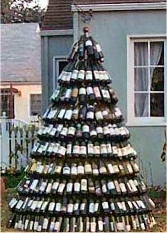 Sapin de Noël de vin