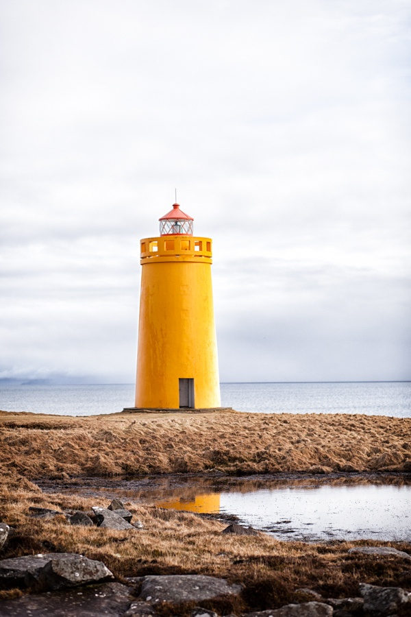 Leuchtturm in Keflavik (Island)