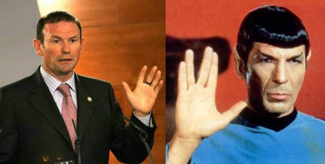 Juan José Ibarretxe e il dott. Spock