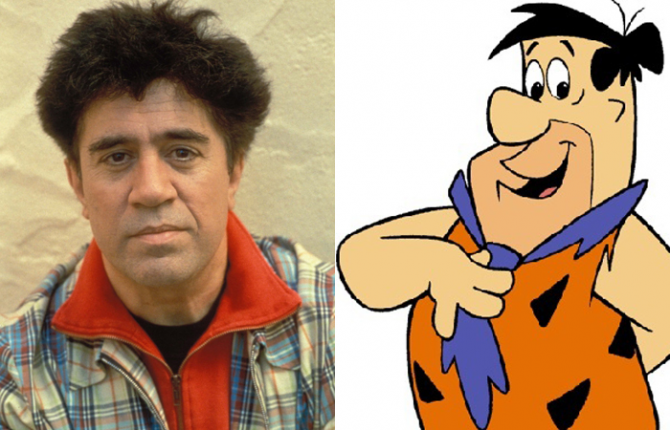 Pedro Almodóvar und Pedro Flintstones