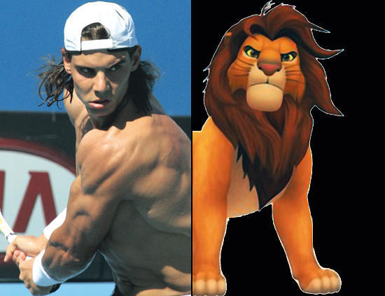 Rafa Nadal und der König der Löwen
