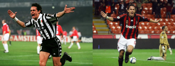Filippo Inzaghi (Juventus - Milan AC)