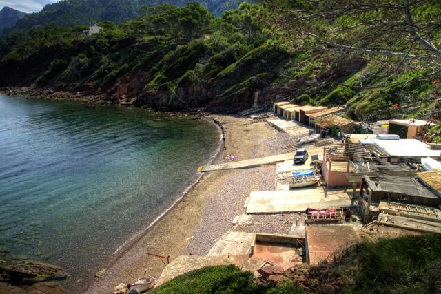 Praia de Es Port d'Es Canonge de Banyalbufar (Maiorca)