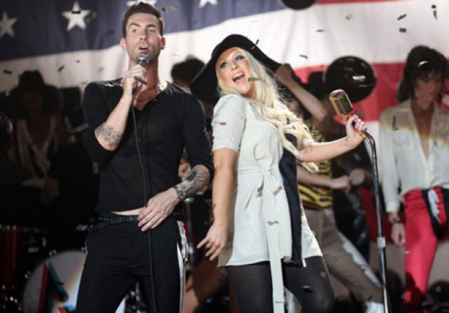 christina aguilera & maroon 5 "Bouge comme un jagger"