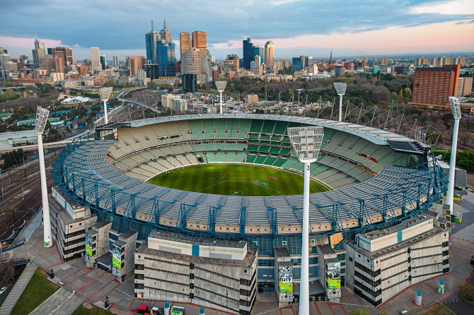 Melbourne Cricket Ground - 100,024 spectators