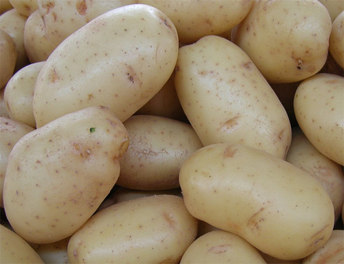 Rohe Kartoffeln