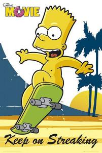 Барт голый на коньках