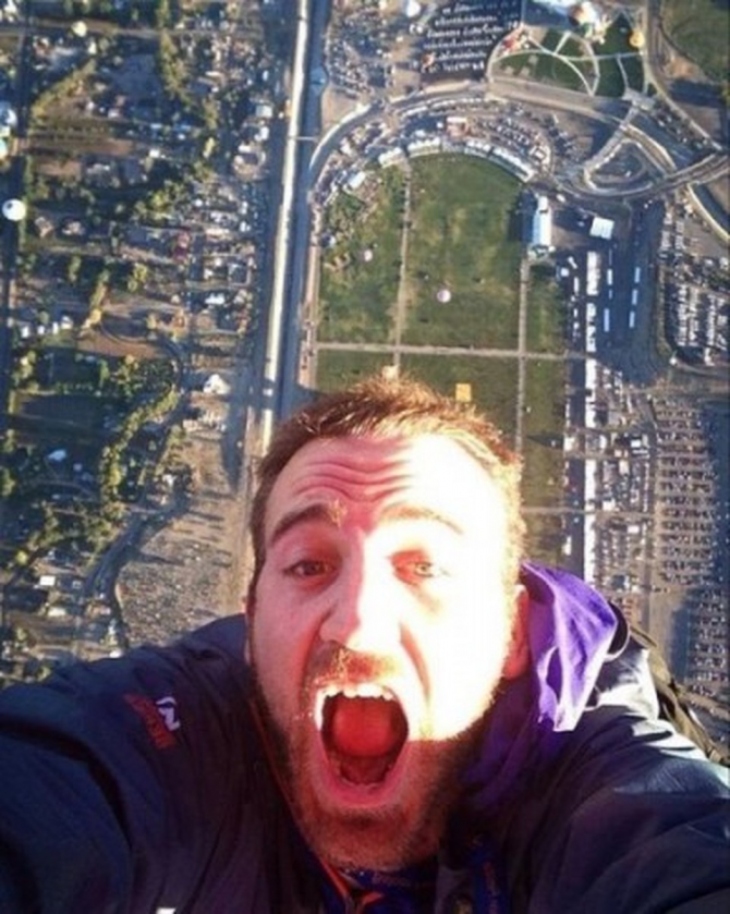 Selfie dall'alto
