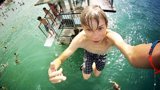 Selfie z bazénu